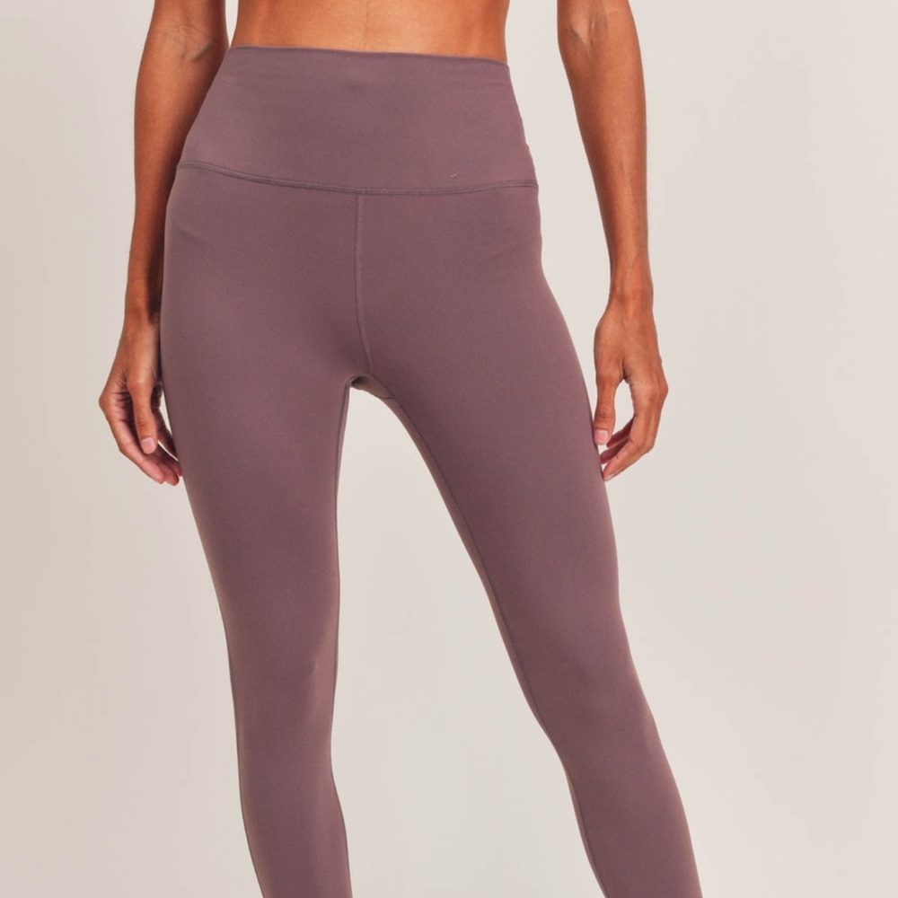 Tapered Band Solid Leggings